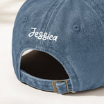 I'll Bring The Bad Decisions, Alcohol, Bail Money Girls Trip - Personalized Distressed Denim Cap