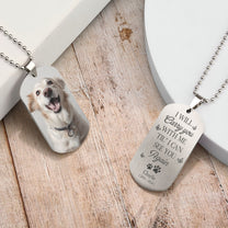 I'll Carry You With Me Til" I Can Hold You - Personalized Photo Dog Tag Necklace