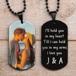 I'll Hold You In My Heart - Personalized Photo Dog Tag Necklace