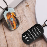 I'll Hold You In My Heart - Personalized Photo Dog Tag Necklace
