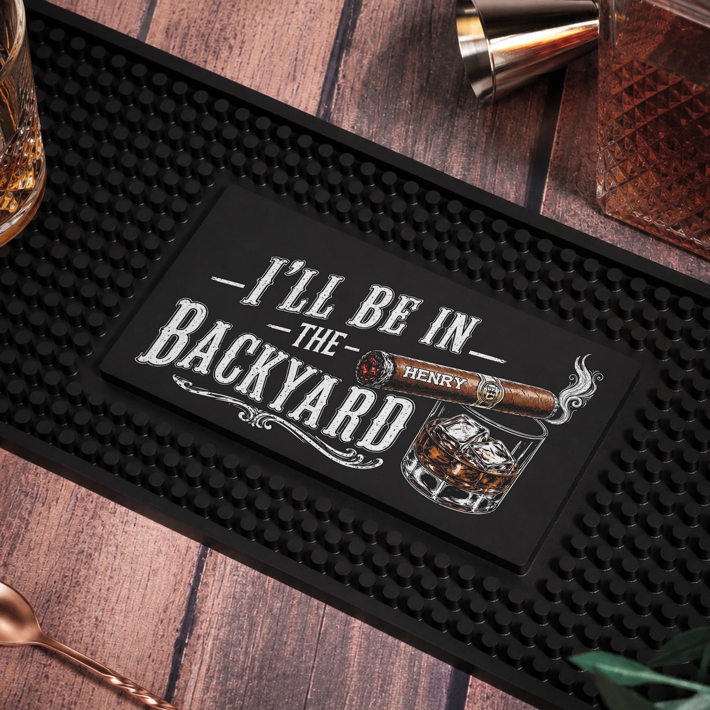 I'll-Be-In-The-Backyard-Gift-For-Him,-Husband,-Papa-Personalized-Bar-Mat-1