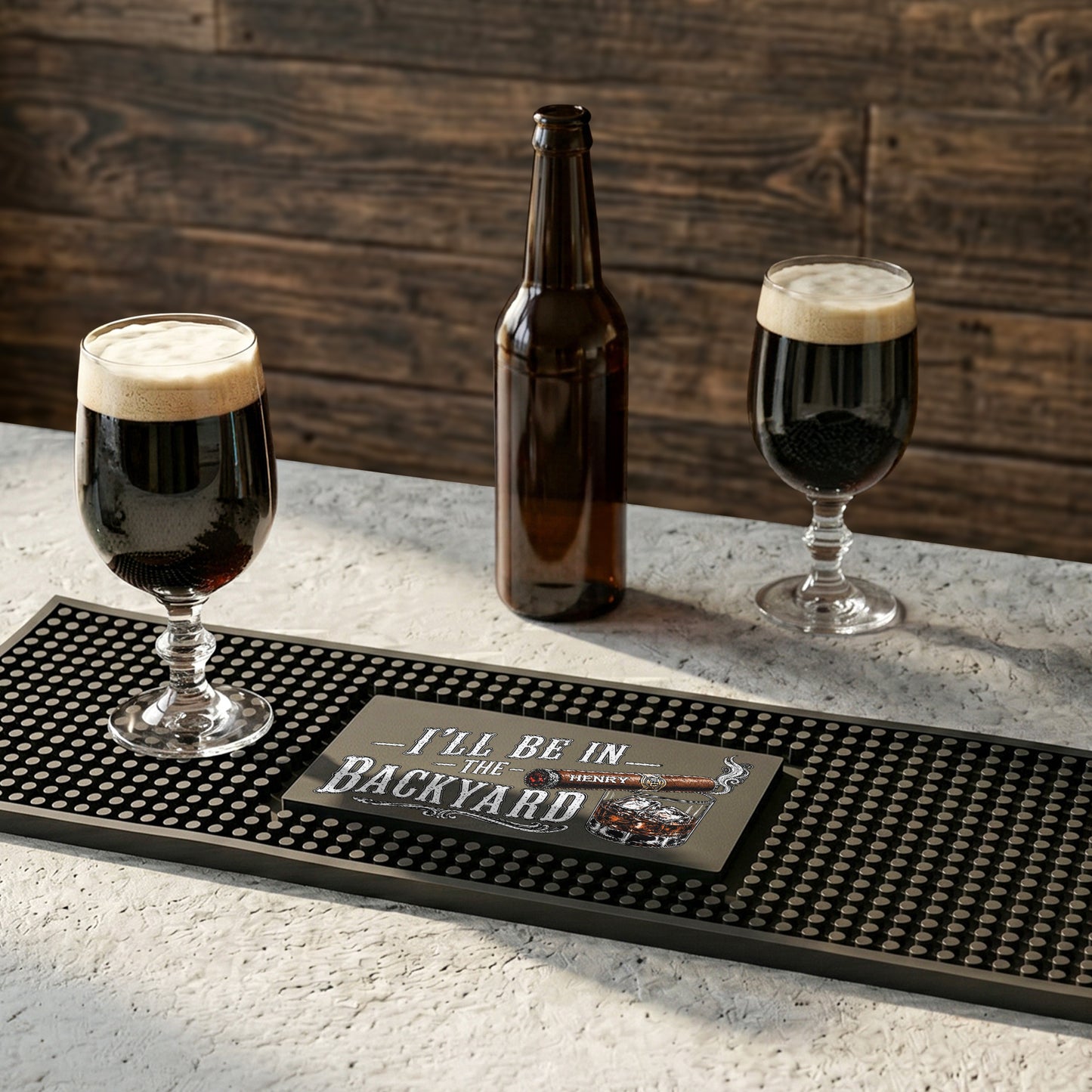 I'll-Be-In-The-Backyard-Gift-For-Him,-Husband,-Papa-Personalized-Bar-Mat-5