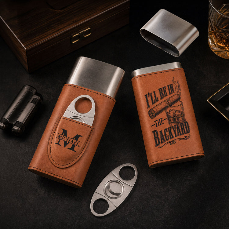 I’ll-Be-In-The-Backyard-Gift-For-Him,-Travel-Leather-Case-With-Cutter-Personalized-Cigar-Case-1