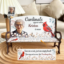 I'm Always Here - Personalized Photo Memorial Bench