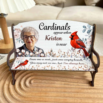 I'm Always Here - Personalized Photo Memorial Bench