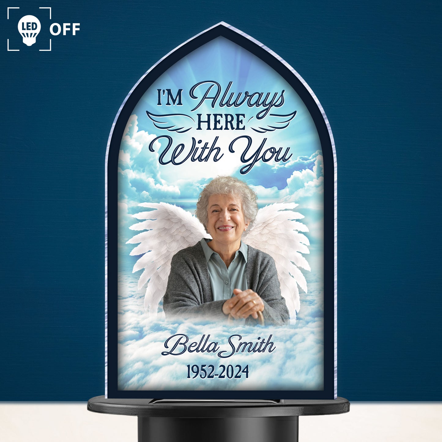 I'm Always Here With You - Personalized Photo Solar Light
