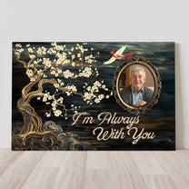 I'm Always With You Cardinal Family Tree Memorial - Personalized Photo Poster