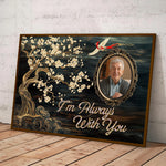 I'm Always With You Cardinal Family Tree Memorial - Personalized Photo Poster