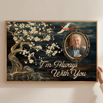 I'm Always With You Cardinal Family Tree Memorial - Personalized Photo Poster