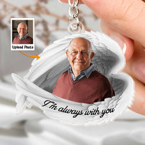 I'm Always With You - Personalized Photo Keychain