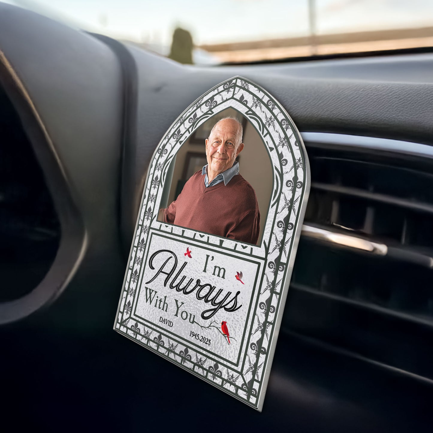 I'm Always With You - Personalized Photo Acrylic Car Vent Clip