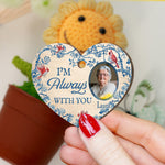 I'm Always With You - Personalized Photo Crochet Flower Lamp