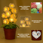 I'm Always With You - Personalized Photo Crochet Flower Lamp