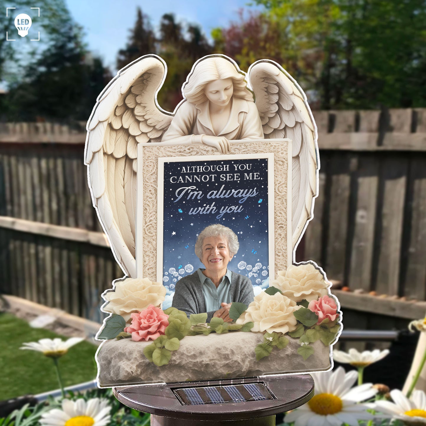 I'm Always With You - Personalized Photo Solar Light