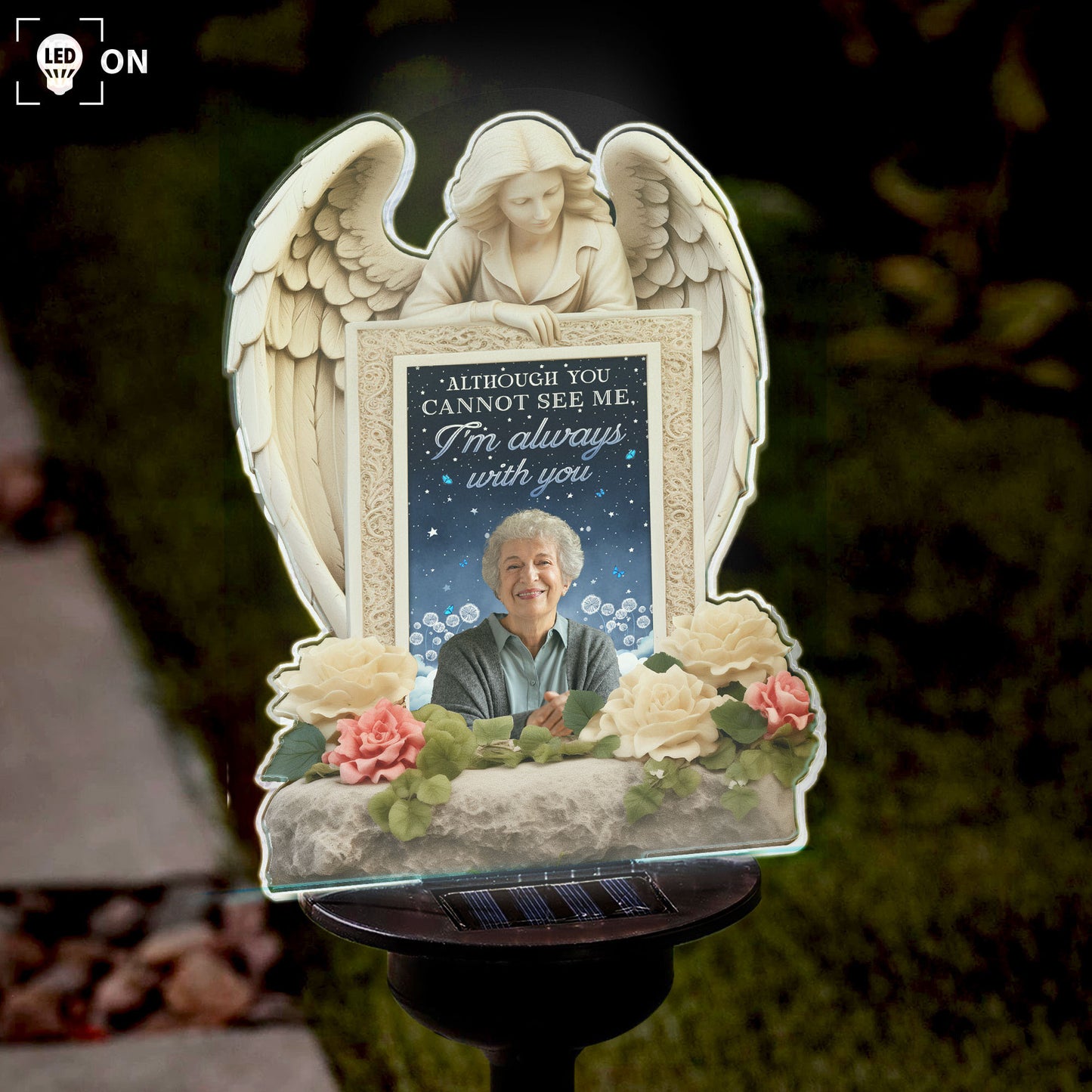 I'm Always With You - Personalized Photo Solar Light