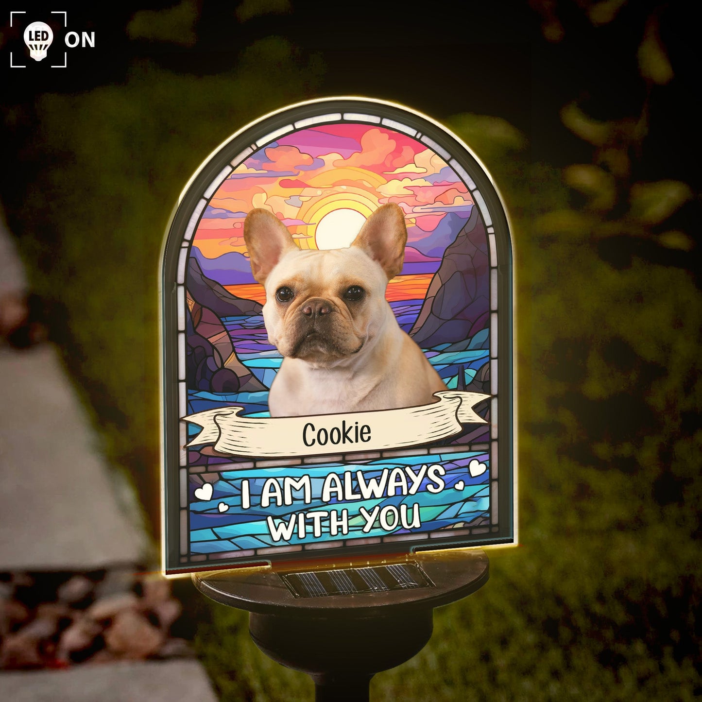 I'm Always With You - Personalized Photo Solar Light