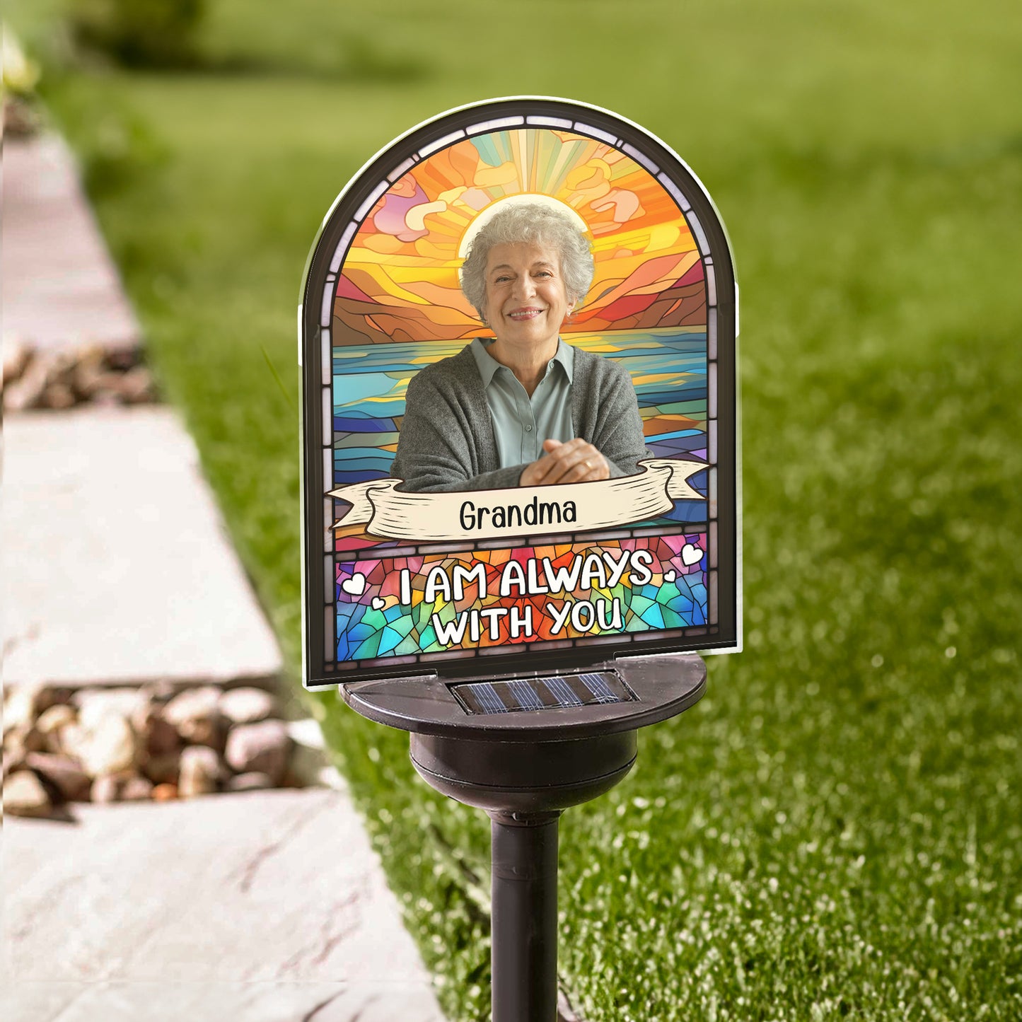 I'm Always With You - Personalized Photo Solar Light