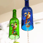 I'm Always With You Sympathy Remembrance - Personalized Photo Wine Bottle Wind Chime