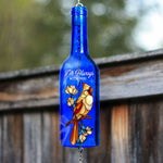 I'm Always With You Sympathy Remembrance - Personalized Photo Wine Bottle Wind Chime