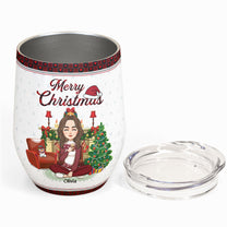 I'm Dreaming Of A Wine Christmas - Personalized Wine Tumbler
