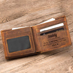 I'm So Lucky To Have You As My Daddy - New Dad Gifts - Personalized Leather Wallet