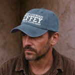 I'm That Legendary Everyone Is Talking About - Personalized Distressed Denim Cap