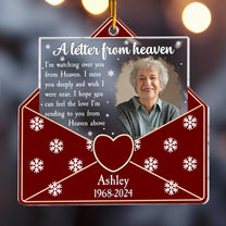 I'm Watching Over You From Heaven - Personalized Acrylic Photo Ornament