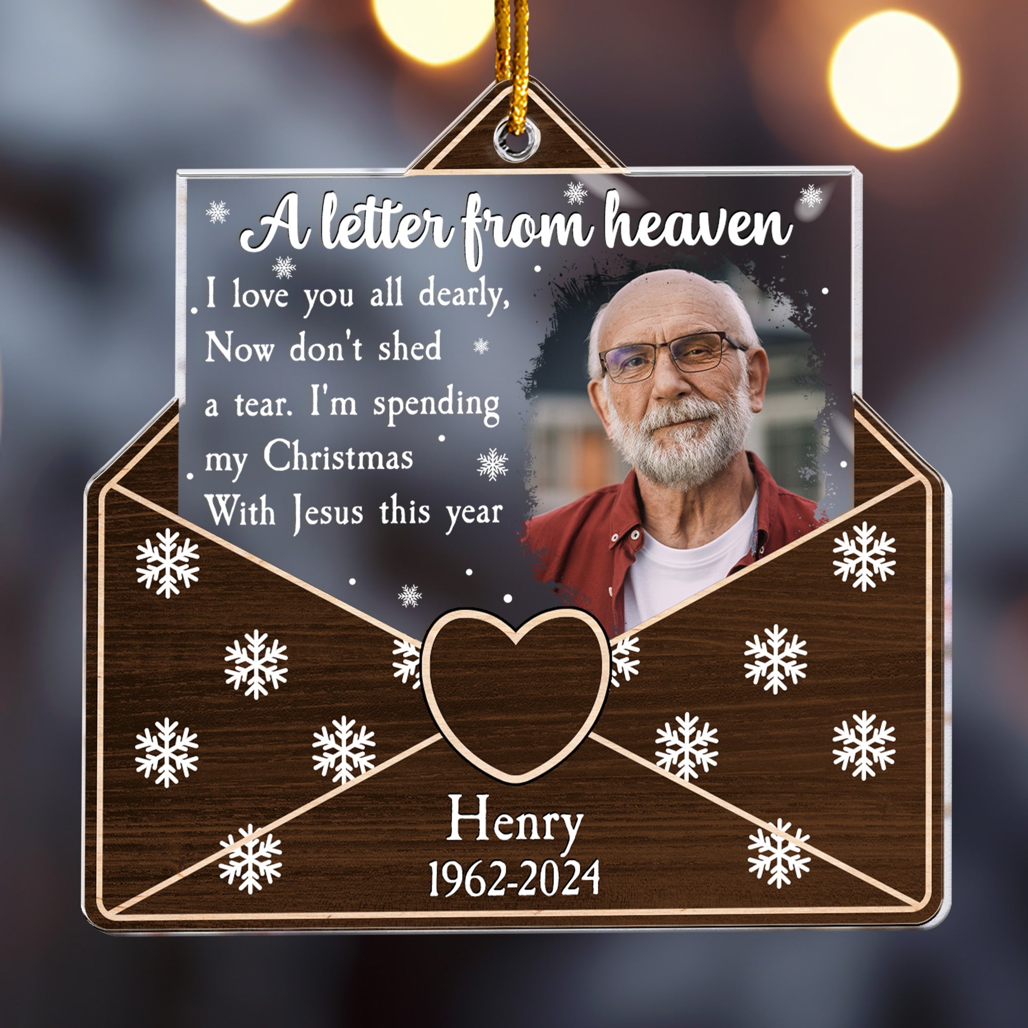 I'm Watching Over You From Heaven - Personalized Acrylic Photo Ornament