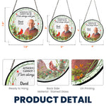I'm Always With You - Personalized Photo Stained Glass Window Hanging Suncatcher