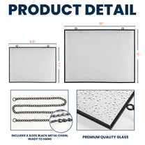 I'm Always With You Memorial Gift - Personalized Photo Stained Glass Suncatcher