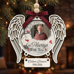 I'm-Always With You Custom Photo Christmas Memorial - Personalized Ornament 1