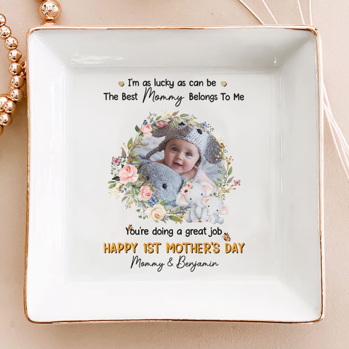 I'm-As-Lucky-As-Can-Be-The-Best-Mommy-Belongs-To-Me-Personalized-Jewelry-Dish-7