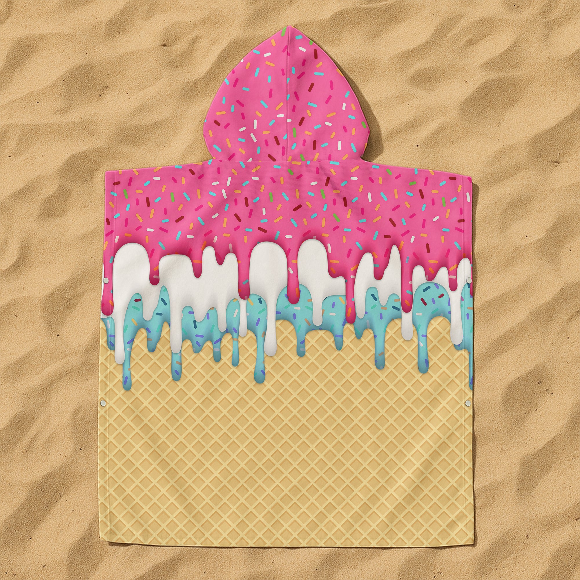 Ice-Cream-Drip-Baseball-Summer-Personalized-Beach-Towel-5