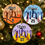 Ice-Cream-Drip-Sport-For-Kids,-Grandkids-Baseball,-Softball,-Basketball,-Football-Personalized-Ornament-1