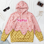 Icecream Drip For Kid - Personalized Hoodie