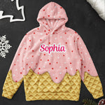 Icecream Drip For Kid - Personalized Hoodie
