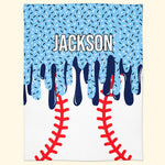 Icecream-Drip-Design-For-Baseball,-Softball,-Soccer,-Football,-Basketball,-Hockey-Lover--Personalized-Blanket-1