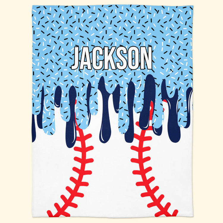 Icecream-Drip-Design-For-Baseball,-Softball,-Soccer,-Football,-Basketball,-Hockey-Lover--Personalized-Blanket-1