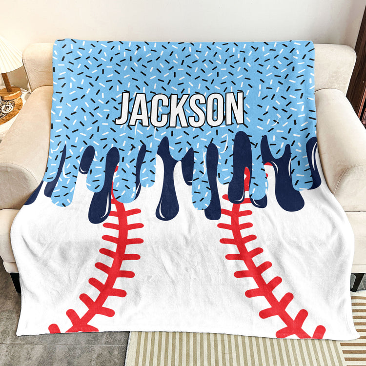 Icecream-Drip-Design-For-Baseball,-Softball,-Soccer,-Football,-Basketball,-Hockey-Lover--Personalized-Blanket-3