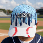 Icecream-Drip-Design-For-Baseball,-Softball,-Soccer,-Football,-Basketball,-Hockey-Lover-Personalized-Cap
