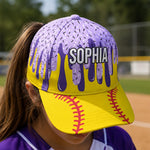 Icecream-Drip-Design-For-Baseball,-Softball,-Soccer,-Football,-Basketball,-Hockey-Lover-Personalized-Cap