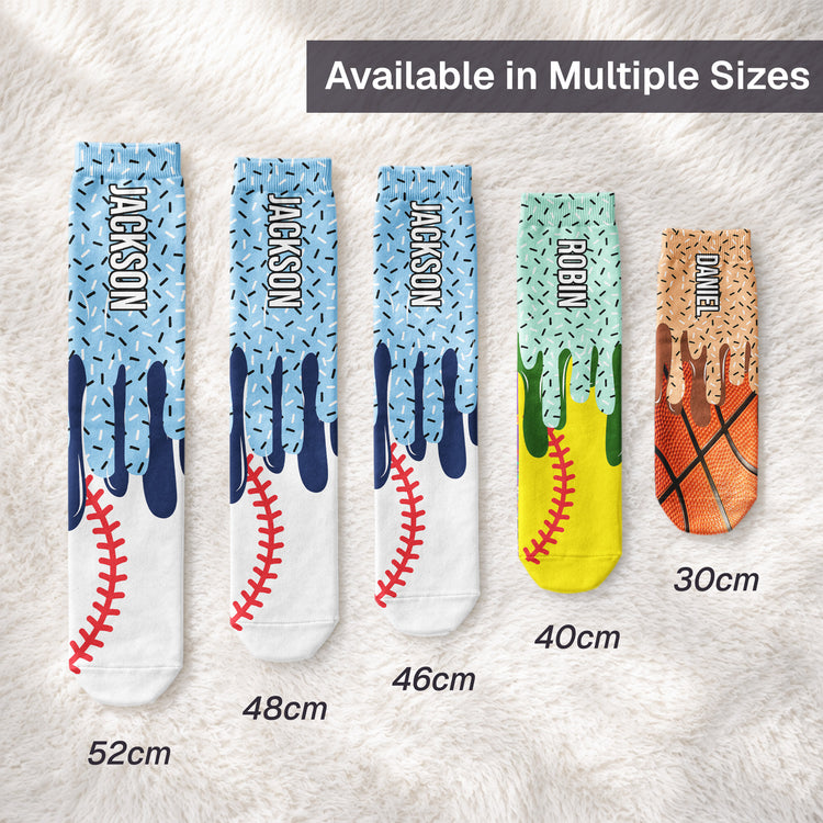 Icecream-Drip-For-Baseball,-Softball,-Soccer,-Football,-Basketball,-Hockey-Lover--Personalized-Socks-3