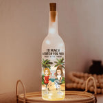 I'd Punch A B*tch For You Right In The Throat - Personalized Bottle Lamp