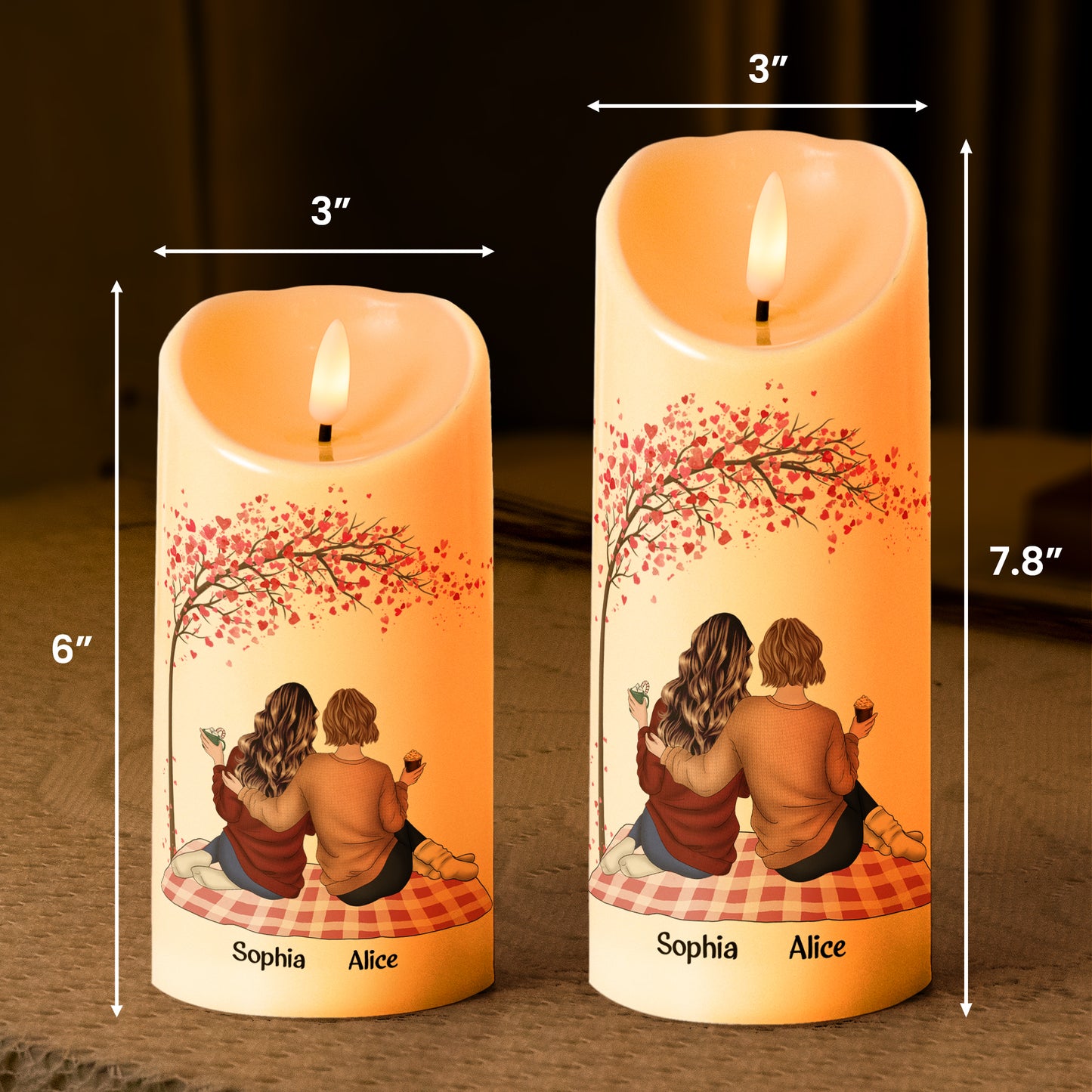 I'd Walk Through Fire For You Bestie - Personalized LED Candle