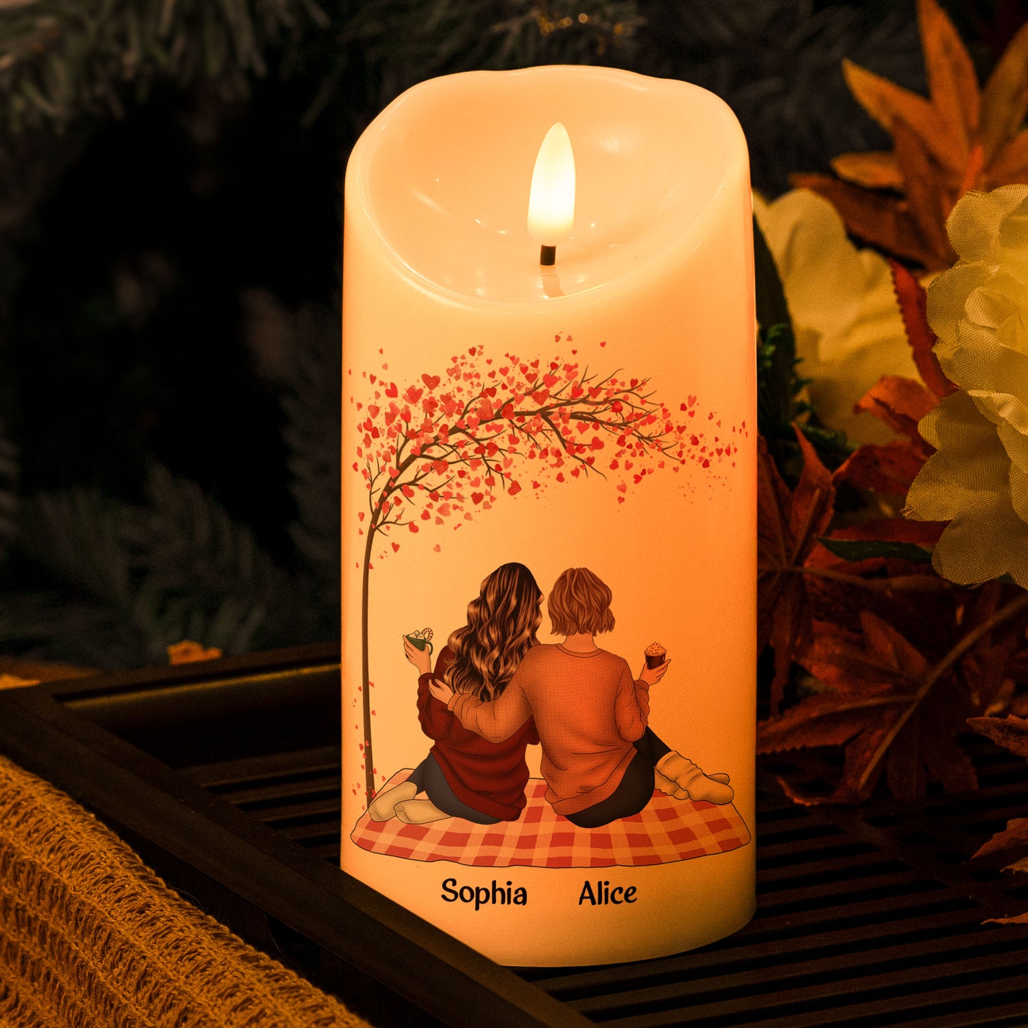 I'd Walk Through Fire For You Bestie - Personalized LED Candle