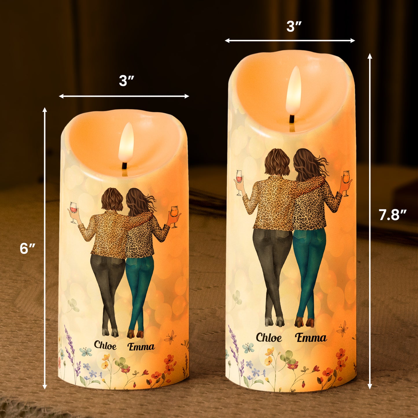 I'd Walk Through Fire For You - Personalized LED Candle