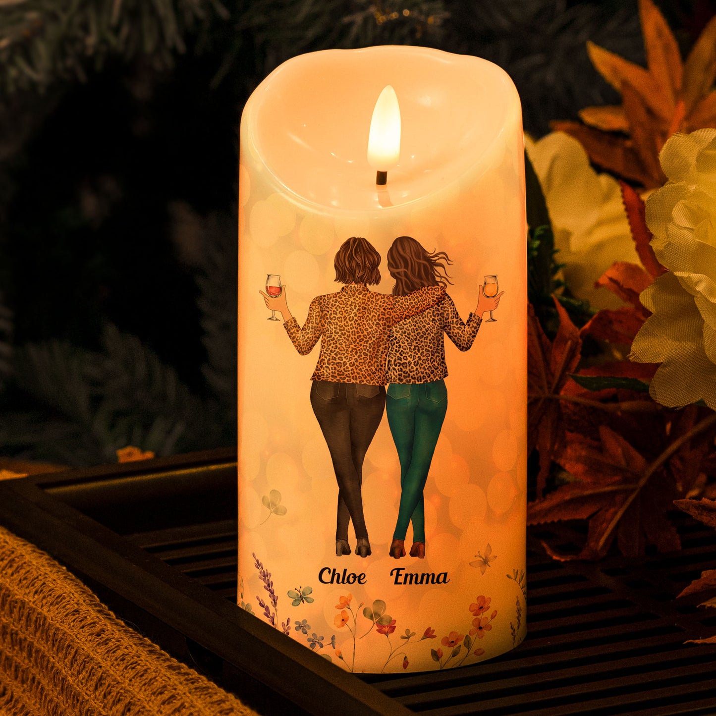 I'd Walk Through Fire For You - Personalized LED Candle