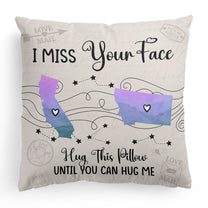 Hug This Pillow Until You Can Hug Me - Long Distance Family, Friends, Couples - Personalized Pillow (Insert Included)