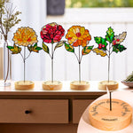 If Besties Were Flowers I'd Pick You - Custom Stained Glass Birth Flower Suncatcher