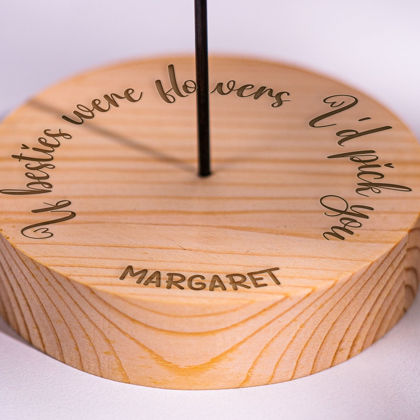 If Besties Were Flowers I'd Pick You - Custom Stained Glass Birth Flower Suncatcher